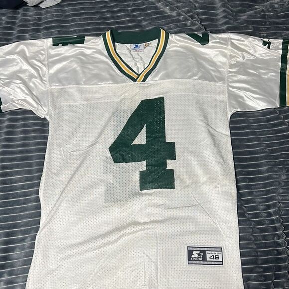 🔥🏈 Vintage GREEN BAY PACKERS BRETT FAVRE #4 Starter Authentic Apparel -Sz M 46 - Picture 8 of 10